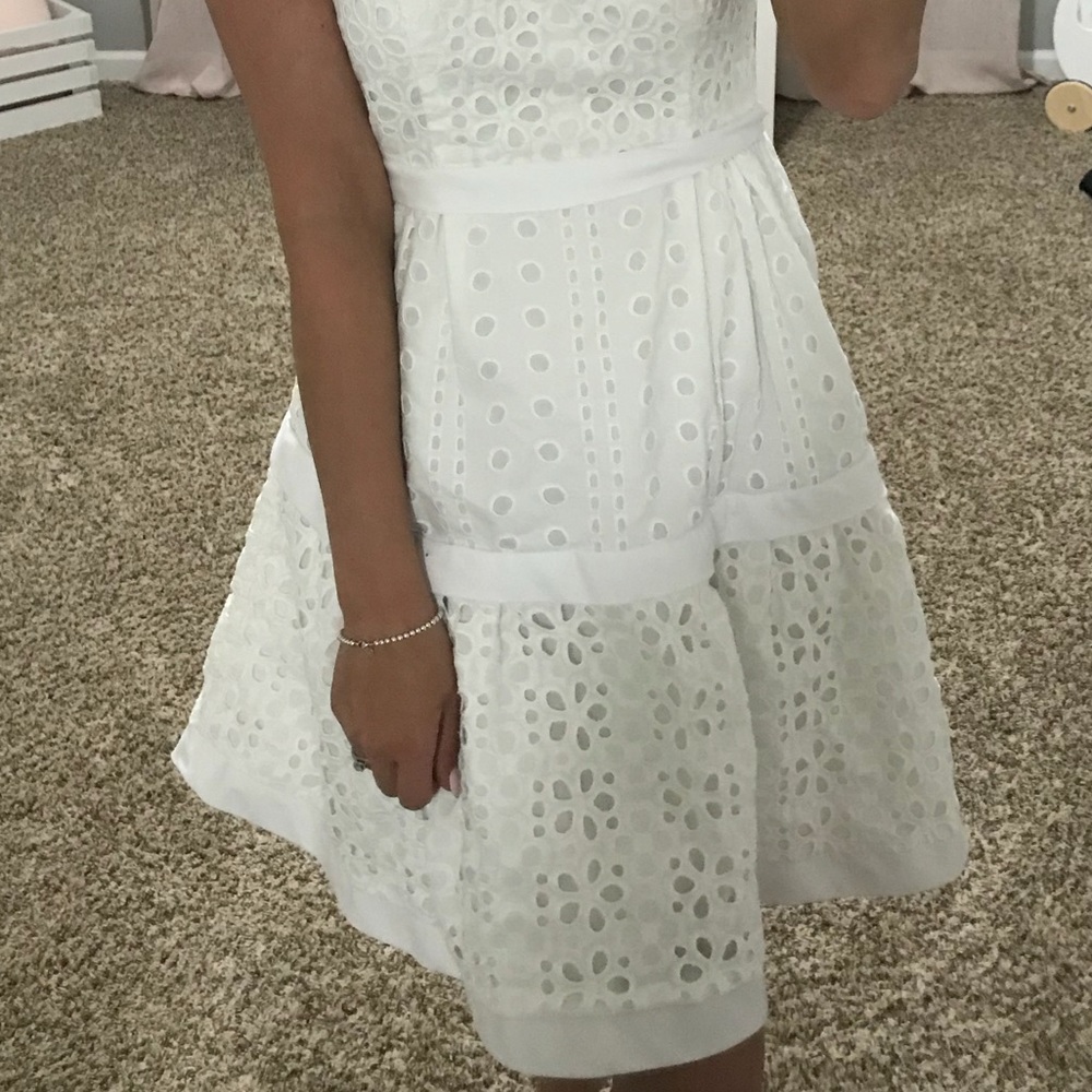 White Flare Nine West Dress - Picture 2 of 7